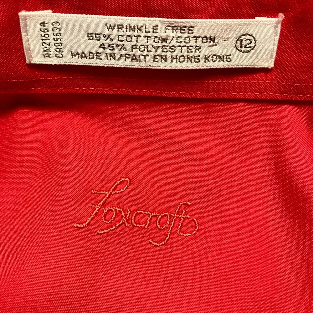 Foxcroft Red Wrinkle-Free Shirt - Picture 6 of 8